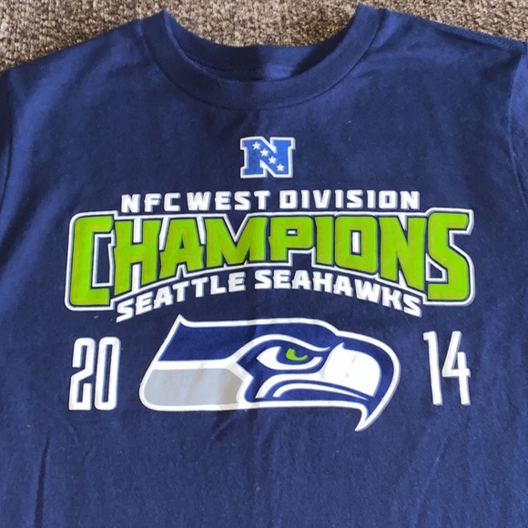 NFL SEATTLE SEAHAWKS (NFC) 2014 Champion T-Shirt 🧦 - Picture 2 of 3